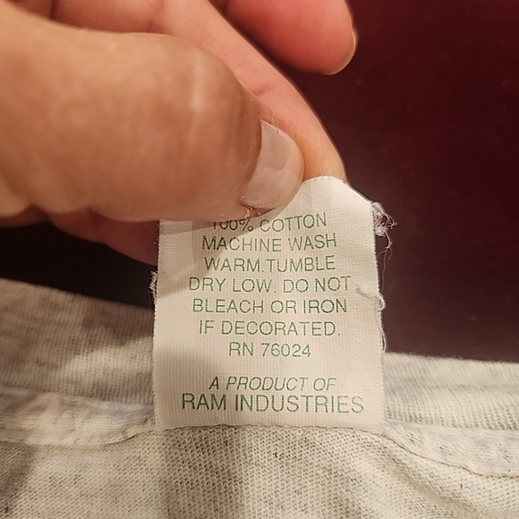 6 Flags Great America Thrillseeker Vtg 1990s Theme Park T-shirt Sz L Gray - Picture 4 of 12